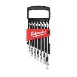 7pc Flex Head Ratcheting Combination Wrench - Metric