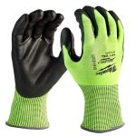 High Visibility Cut Level 4 Polyurethane Dipped Gloves
