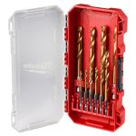 SHOCKWAVE Impact Duty RED HELIX Titanium Metric Drill Bit Set - 10PC