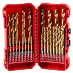 SHOCKWAVE Impact Duty RED HELIX Titanium Metric Drill Bit Set - 25PC