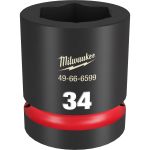 1" DRIVE SHOCKWAVE Impact Duty 6 Point Socket - 34MM