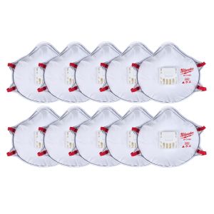 10PK Valved Respirator with Gasket