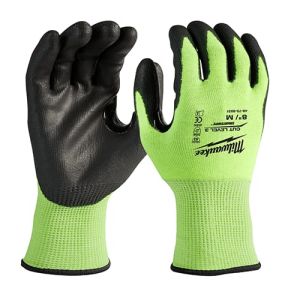 High Visibility Cut Level 3 Polyurethane Dipped Gloves